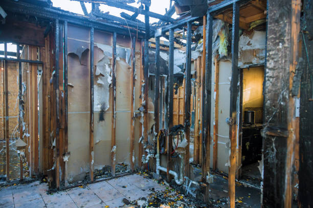 Professional Soot Cleanup technician working in Bedford, VA